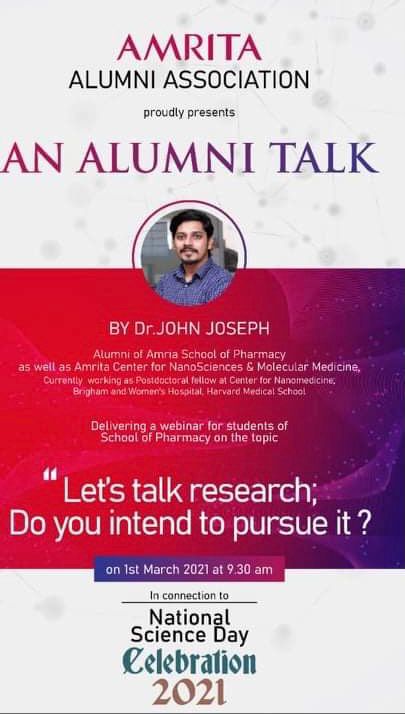 Talk on Research Do you inhtend to pursue it